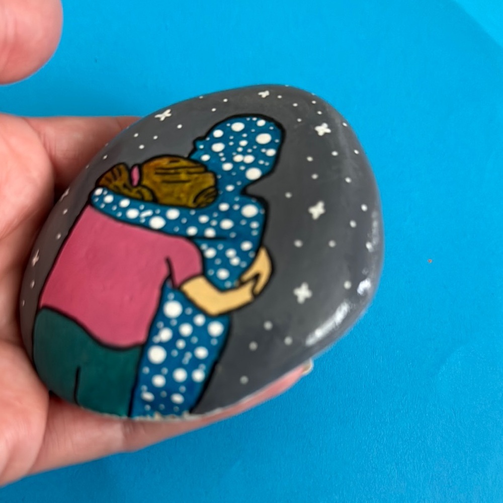 Hand-Painted “In Memory” Rock - Picture 6 of 7